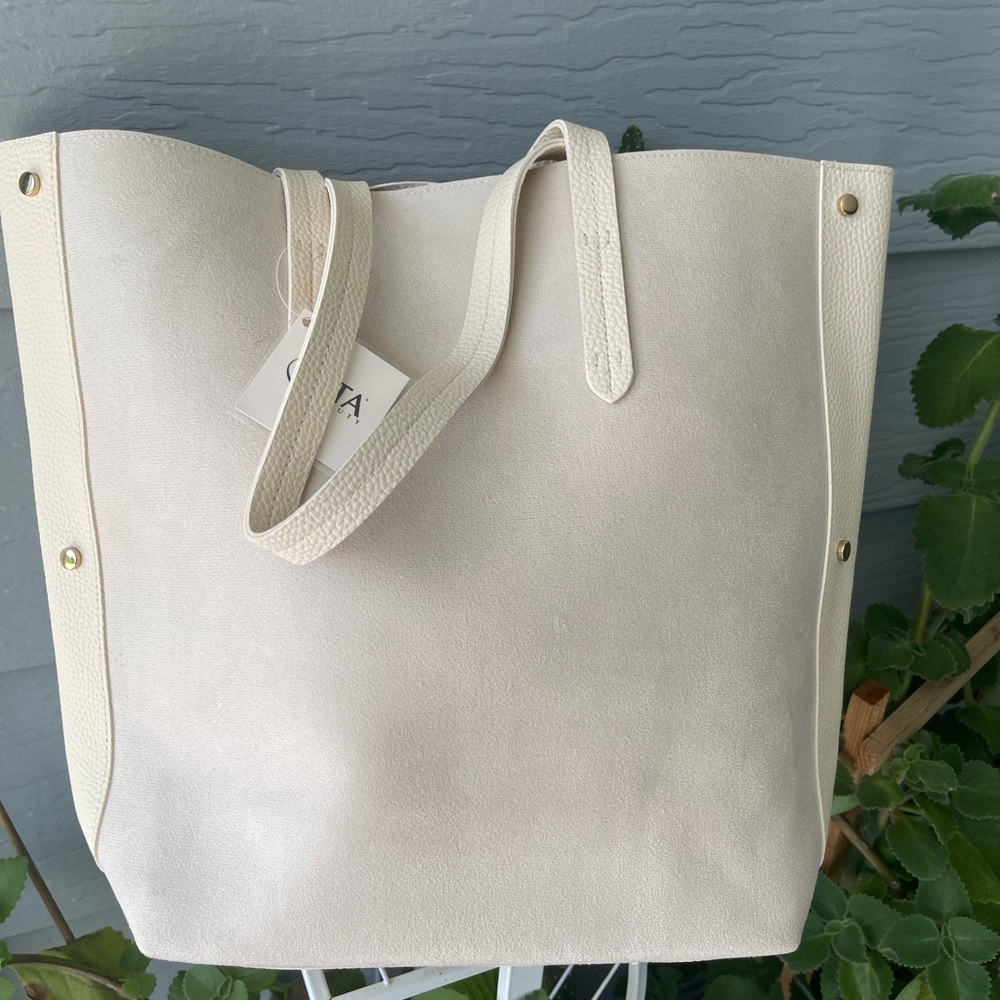 ULTA Beauty Studded Tote Bag In Neutral